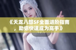 《天龙八部SF全面进阶指南，助你快速成为高手》