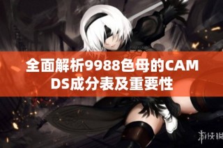 全面解析9988色母的CAMDS成分表及重要性