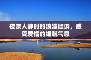 夜深人静时的浪漫倾诉，感受爱情的细腻气息