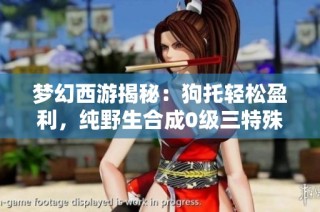 梦幻西游揭秘：狗托轻松盈利，纯野生合成0级三特殊属性的成功秘笈