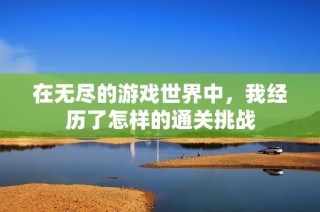 在无尽的游戏世界中，我经历了怎样的通关挑战