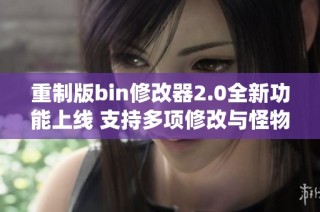 重制版bin修改器2.0全新功能上线 支持多项修改与怪物随机系统