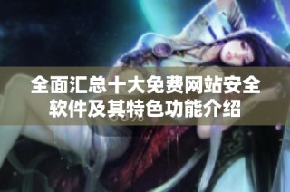 全面汇总十大免费网站安全软件及其特色功能介绍