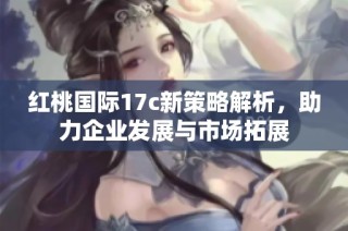 红桃国际17c新策略解析，助力企业发展与市场拓展
