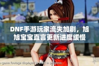 DNF手游玩家流失加剧，旭旭宝宝直言更新进度缓慢