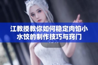 江教授教你如何稳定肉馅小水饺的制作技巧与窍门