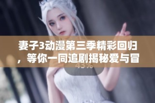 妻子3动漫第三季精彩回归，等你一同追剧揭秘爱与冒险