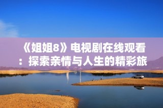 《姐姐8》电视剧在线观看：探索亲情与人生的精彩旅程