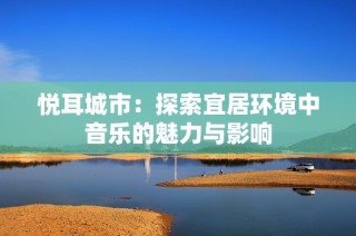 悦耳城市：探索宜居环境中音乐的魅力与影响