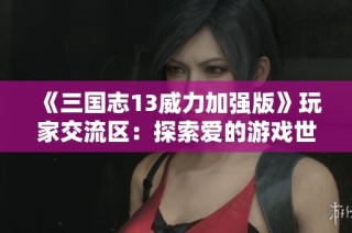 《三国志13威力加强版》玩家交流区：探索爱的游戏世界与分享心得体会！