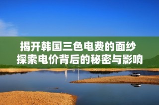 揭开韩国三色电费的面纱 探索电价背后的秘密与影响