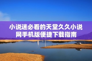 小说迷必看的天堂久久小说网手机版便捷下载指南