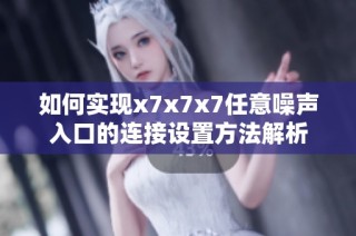 如何实现x7x7x7任意噪声入口的连接设置方法解析