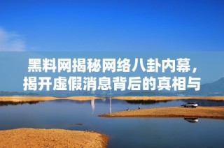 黑料网揭秘网络八卦内幕，揭开虚假消息背后的真相与误区