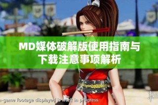 MD媒体破解版使用指南与下载注意事项解析
