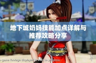地下城奶妈技能加点详解与推荐攻略分享