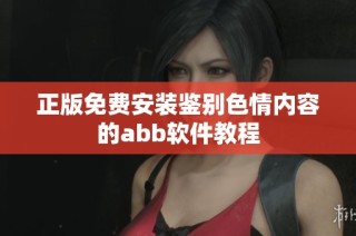 正版免费安装鉴别色情内容的abb软件教程