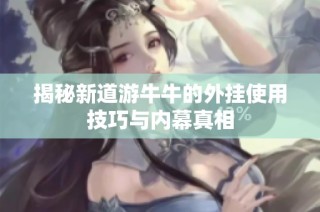 揭秘新道游牛牛的外挂使用技巧与内幕真相