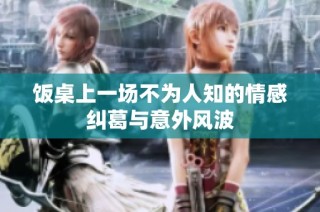 饭桌上一场不为人知的情感纠葛与意外风波