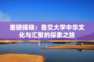 重磅揭晓：鲁交大学中华文化与汇聚的探索之旅