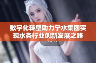 数字化转型助力宁水集团实现水务行业创新发展之路