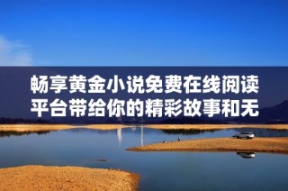 畅享黄金小说免费在线阅读平台带给你的精彩故事和无限乐趣