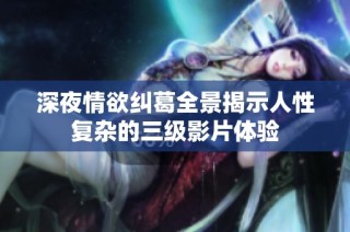 深夜情欲纠葛全景揭示人性复杂的三级影片体验