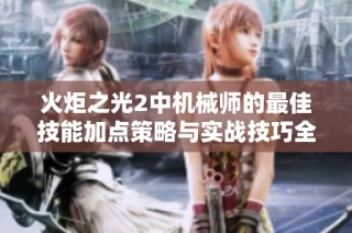 火炬之光2中机械师的最佳技能加点策略与实战技巧全面解析与分享