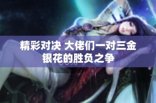 精彩对决 大佬们一对三金银花的胜负之争