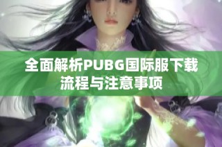 全面解析PUBG国际服下载流程与注意事项
