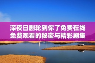 深夜日剧轮到你了免费在线免费观看的秘密与精彩剧集解读