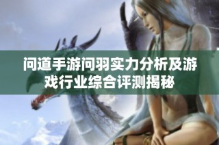 问道手游问羽实力分析及游戏行业综合评测揭秘