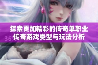 探索更加精彩的传奇单职业传奇游戏类型与玩法分析