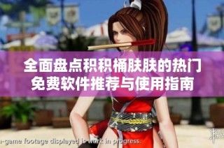 全面盘点积积桶肤肤的热门免费软件推荐与使用指南