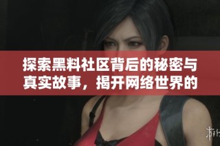 探索黑料社区背后的秘密与真实故事，揭开网络世界的新面纱