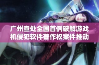 广州查处全国首例破解游戏机侵犯软件著作权案件推动版权保护新进展