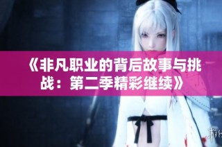 《非凡职业的背后故事与挑战：第二季精彩继续》