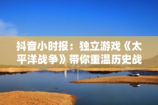 抖音小时报：独立游戏《太平洋战争》带你重温历史战役精彩瞬间