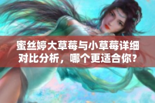 蜜丝婷大草莓与小草莓详细对比分析，哪个更适合你？