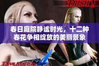 春日庭院静谧时光，十二种春花争相绽放的美丽景象