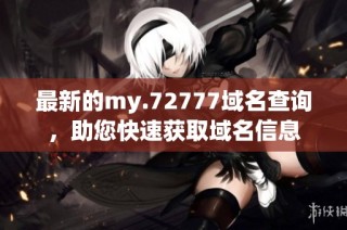 最新的my.72777域名查询，助您快速获取域名信息
