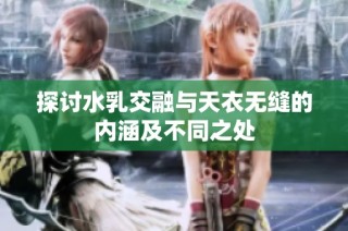 探讨水乳交融与天衣无缝的内涵及不同之处