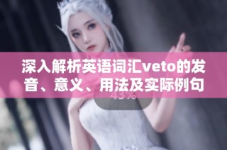 深入解析英语词汇veto的发音、意义、用法及实际例句详解