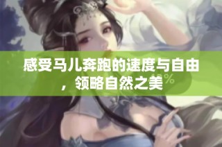 感受马儿奔跑的速度与自由，领略自然之美