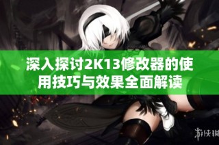 深入探讨2K13修改器的使用技巧与效果全面解读