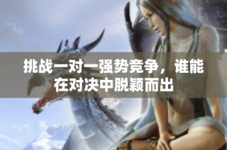挑战一对一强势竞争，谁能在对决中脱颖而出