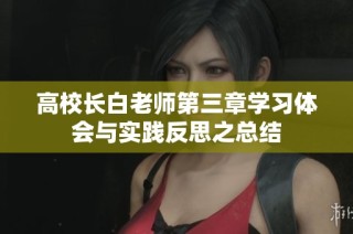 高校长白老师第三章学习体会与实践反思之总结