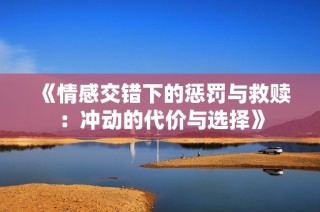 《情感交错下的惩罚与救赎：冲动的代价与选择》