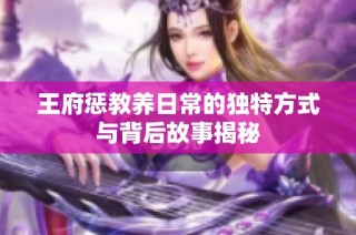 王府惩教养日常的独特方式与背后故事揭秘