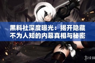 黑料社深度曝光：揭开隐藏不为人知的内幕真相与秘密